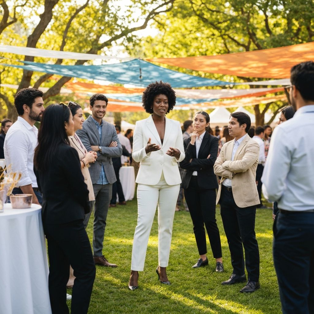 Event planner managing event