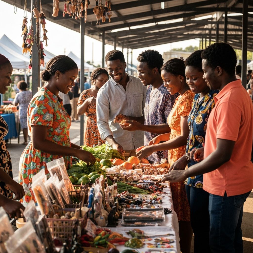 Customers shopping at event